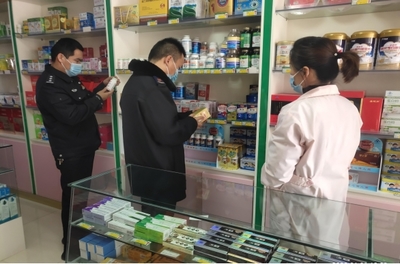 温泉县市场监督管理局联合食药环开展药品安全检查